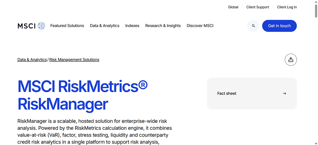 MSCI RiskManager