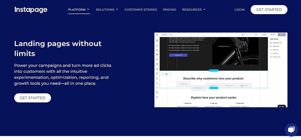 Instapage (Best A/B Testing Tools)