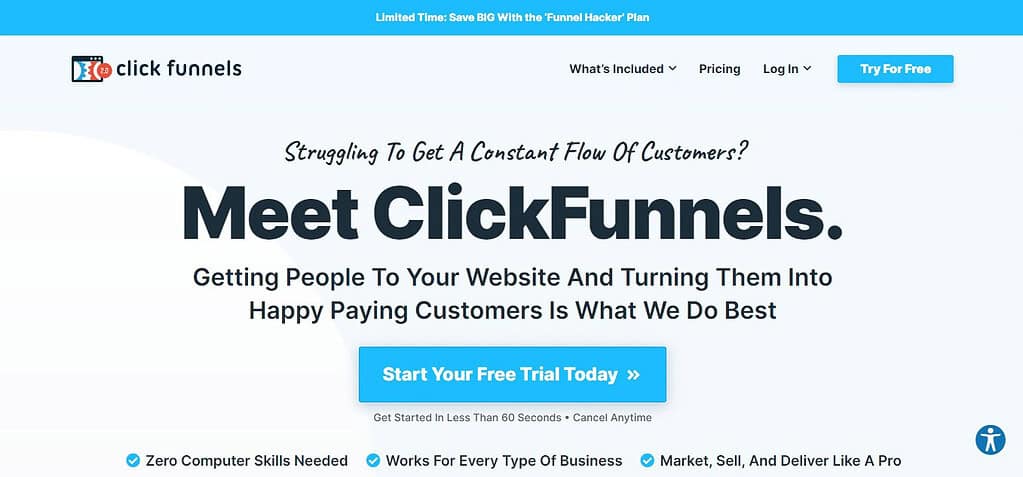 ClickFunnels (Best A/B Testing Tools)