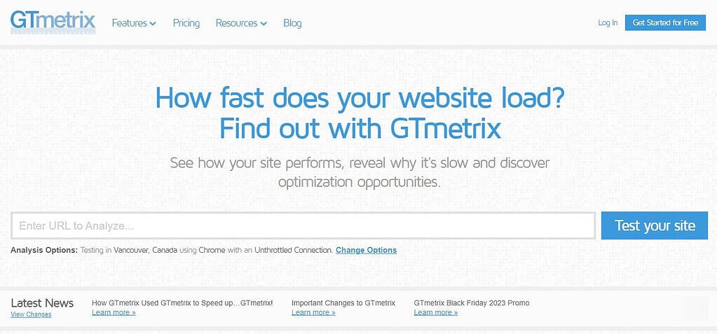 GTmetrix