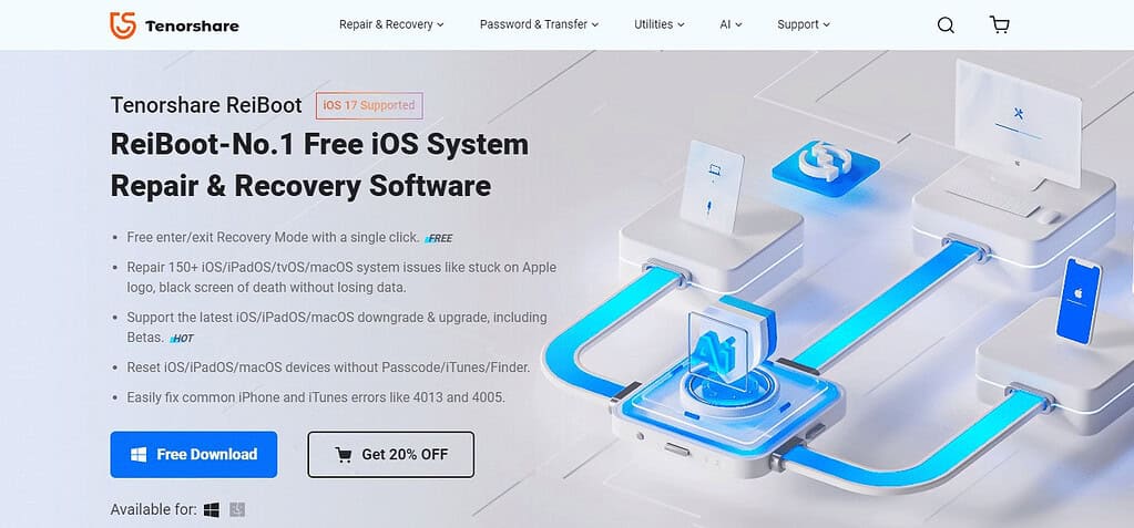 Tenorshare ReiBoot (Best Mobile Repairing Software)