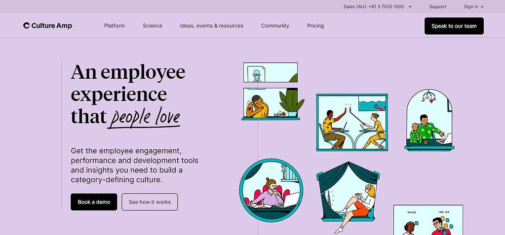 Culture Amp (Best 360 Degree Feedback Software)