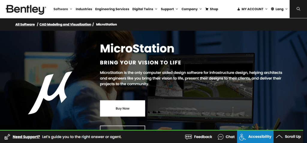 MicroStation (Best 3D CAD Software)