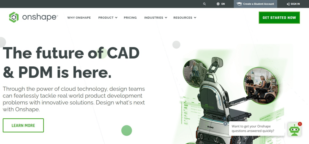 Onshape (Best 3D CAD Software)