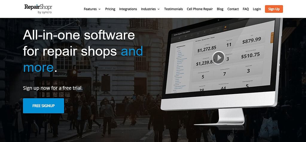 Computer Repair Shop Software