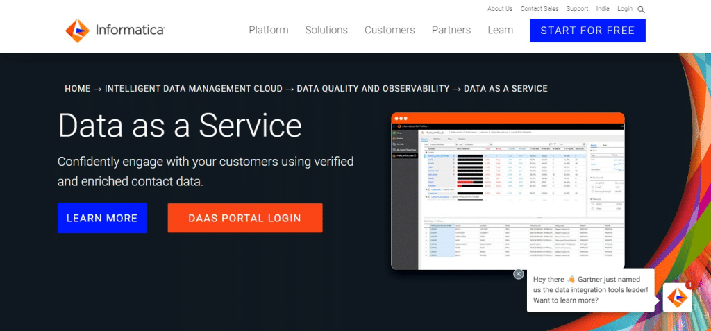 Informatica Data as a Service