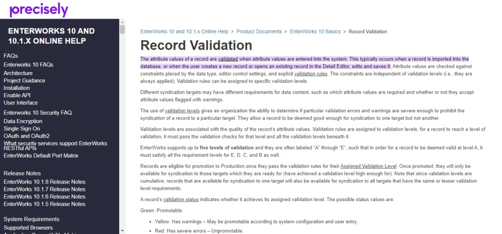 Record Validation