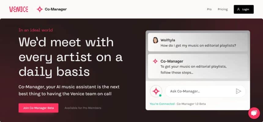 Venice Co-Manager AI Review For 2024 : Prices & Features, Most Honest Review