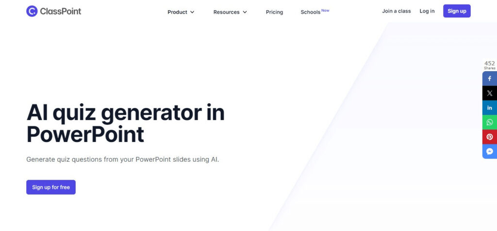 Classpoint AI (Best Ai Tools For Teachers)