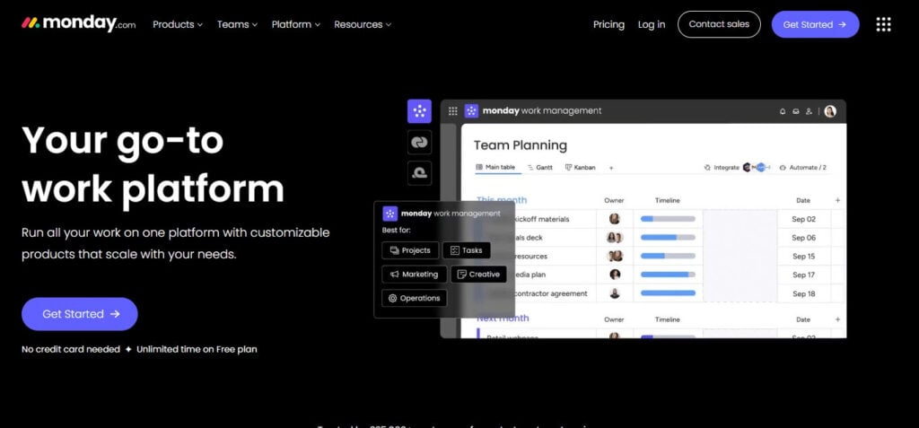 monday.com (Best Software To Create Forms)