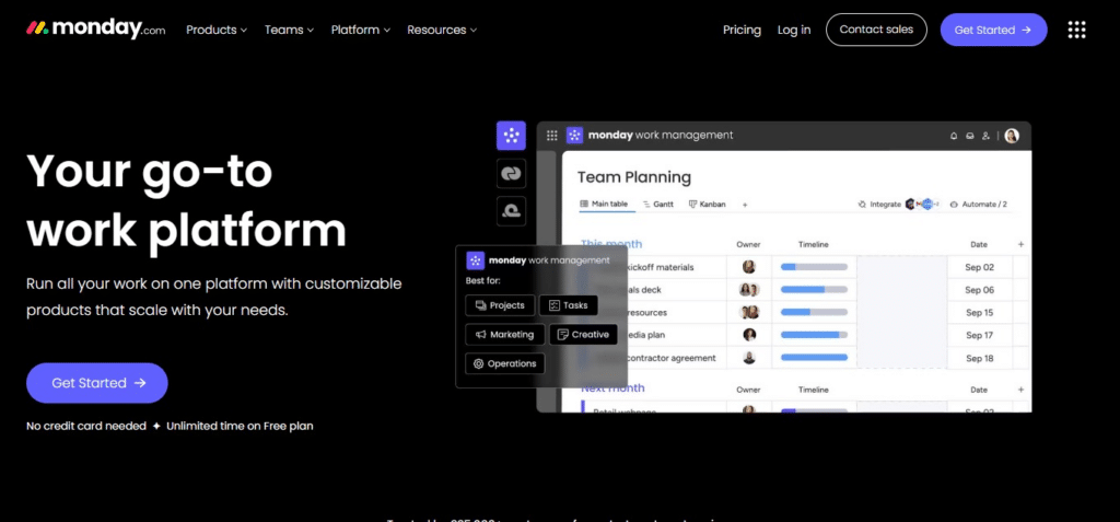monday.com (Best Software To Create Forms)