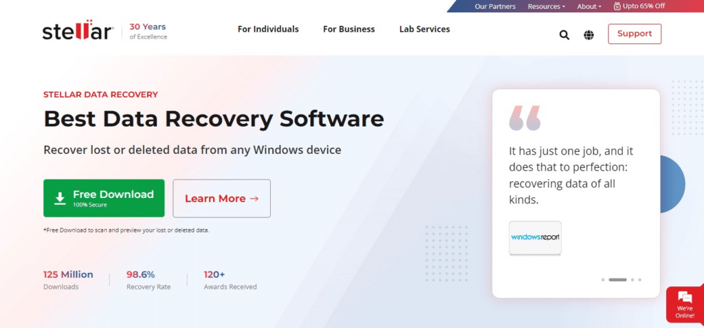 Stellar Data Recovery