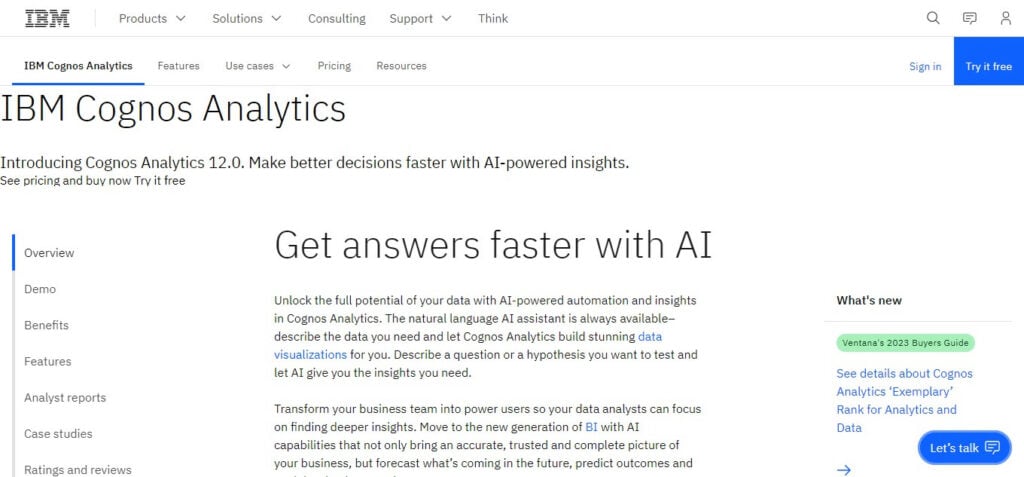 IBM Cognos Analytics