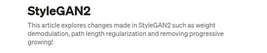 StyleGAN2