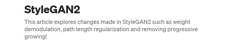 StyleGAN2