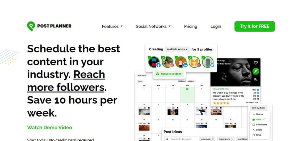 PostPlanner AI App For Social Media Posts