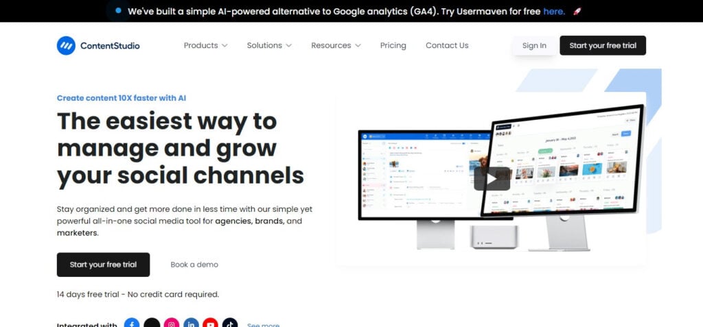 ContentStudio AI App For Social Media Posts