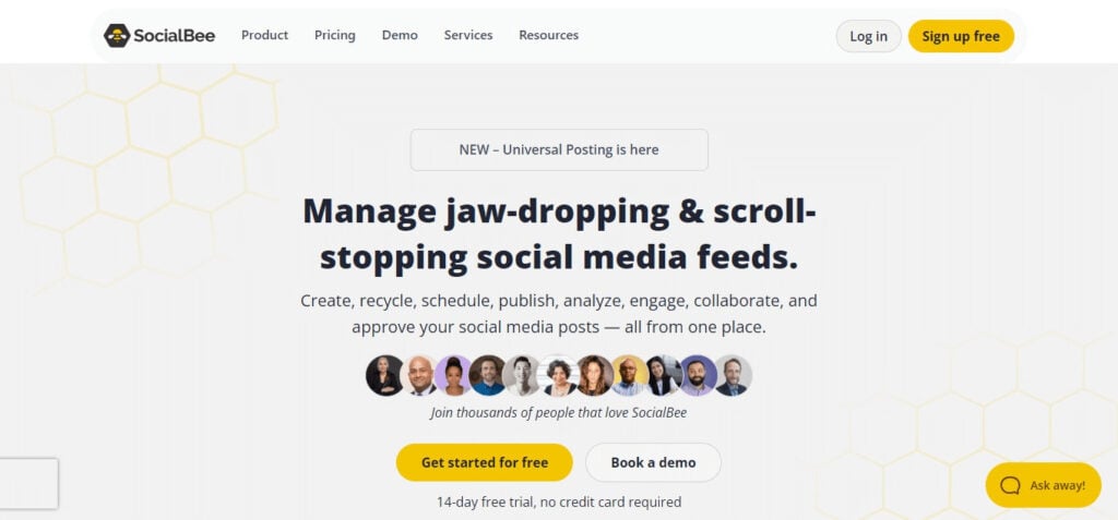 SocialBee AI App For Social Media Posts