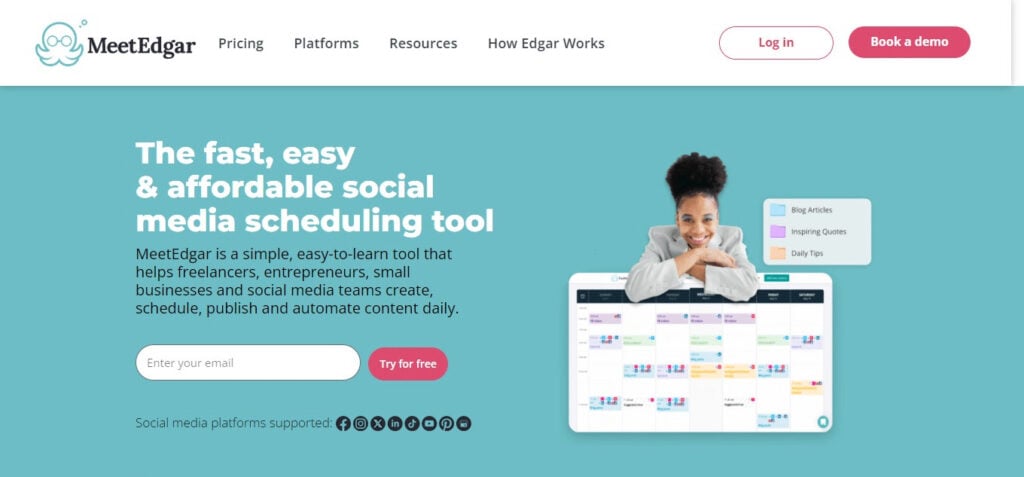 MeetEdgar AI App For Social Media Posts