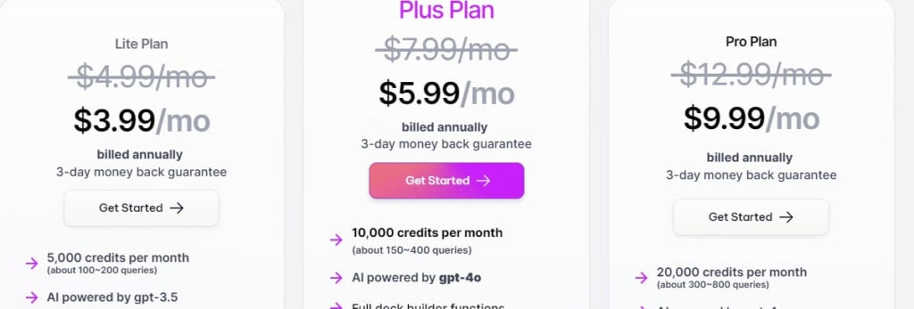 Divedeck Ai offers simple, Transparent Pricing
