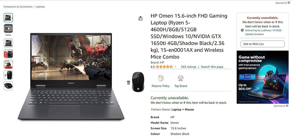 HP Omen 15