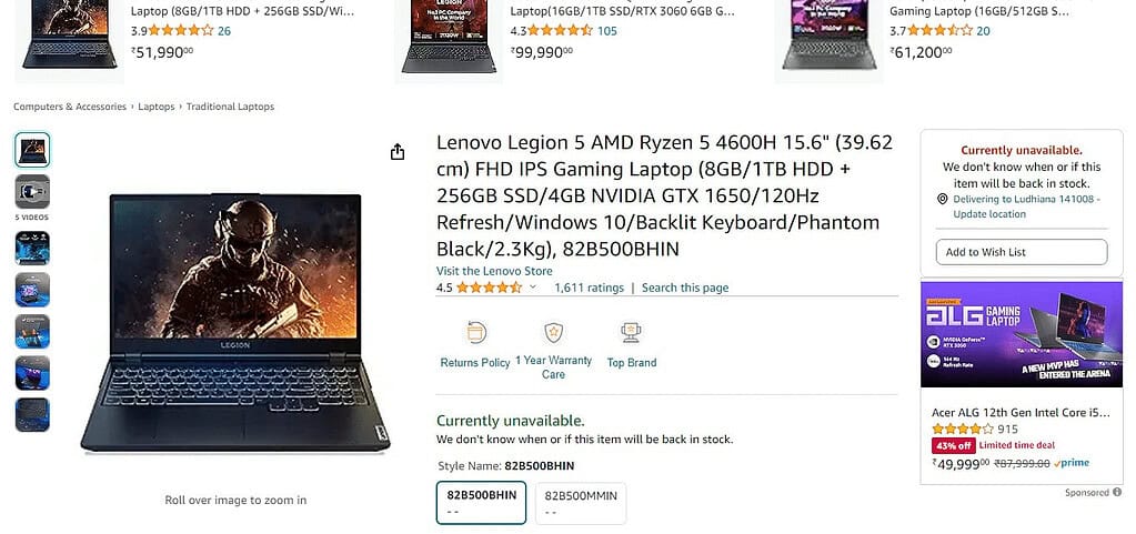 Lenovo Legion 5