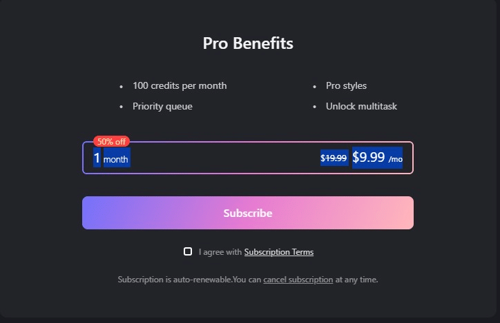 Picso Ai Offer Simple, Transparent Pricing