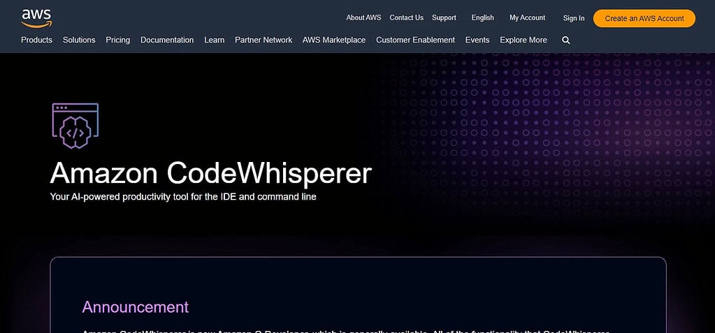 Amazon CodeWhisperer