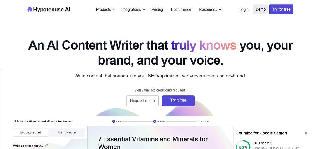 Hypotenuse AI Tools For Journalists