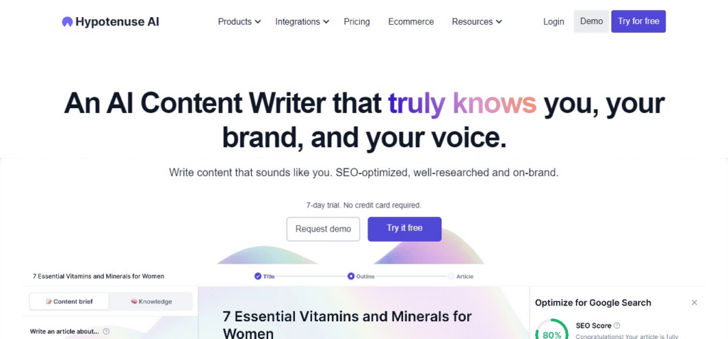 Hypotenuse AI Tools For Journalists