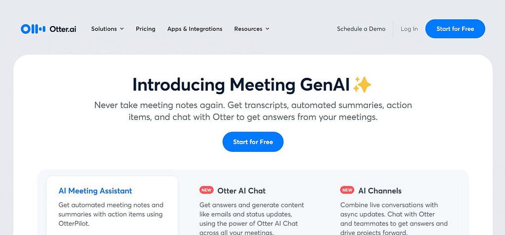 Otter.ai AI Tools For Journalists