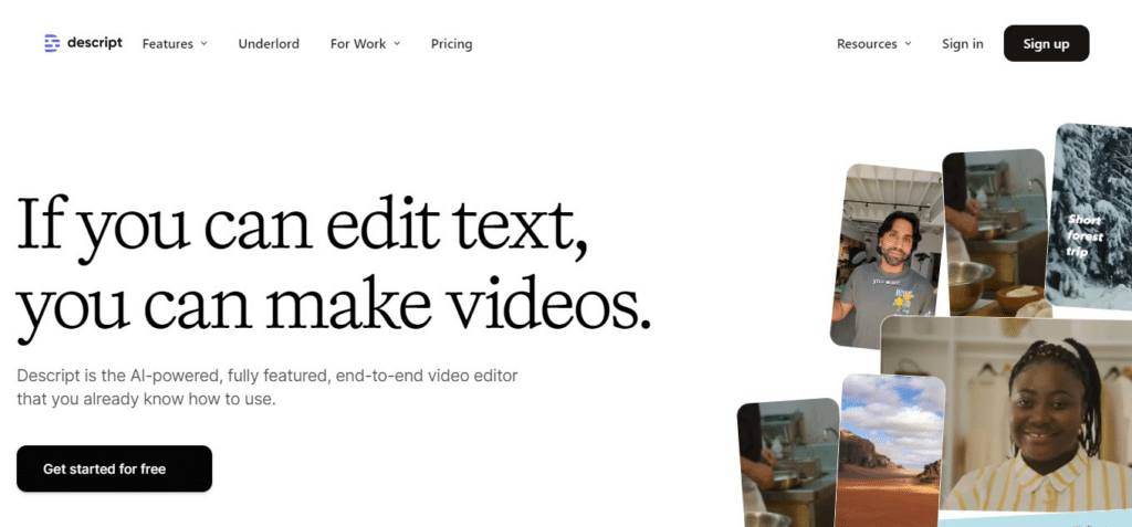 Descript AI Tools For Journalists