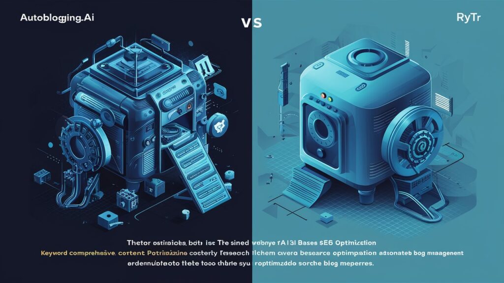 How does Autoblogging.ai support SEO optimization better than Rytr?
