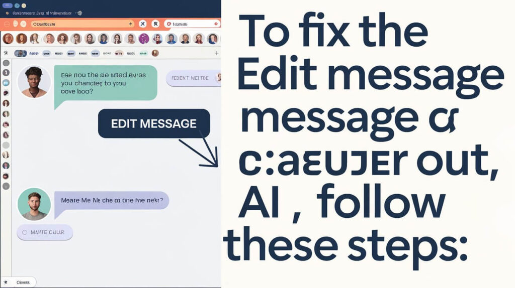 How To Fix the Edit Message Option on Character AI