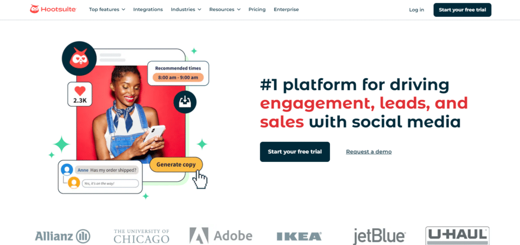 Hootsuite Best Ai Social Media Tools