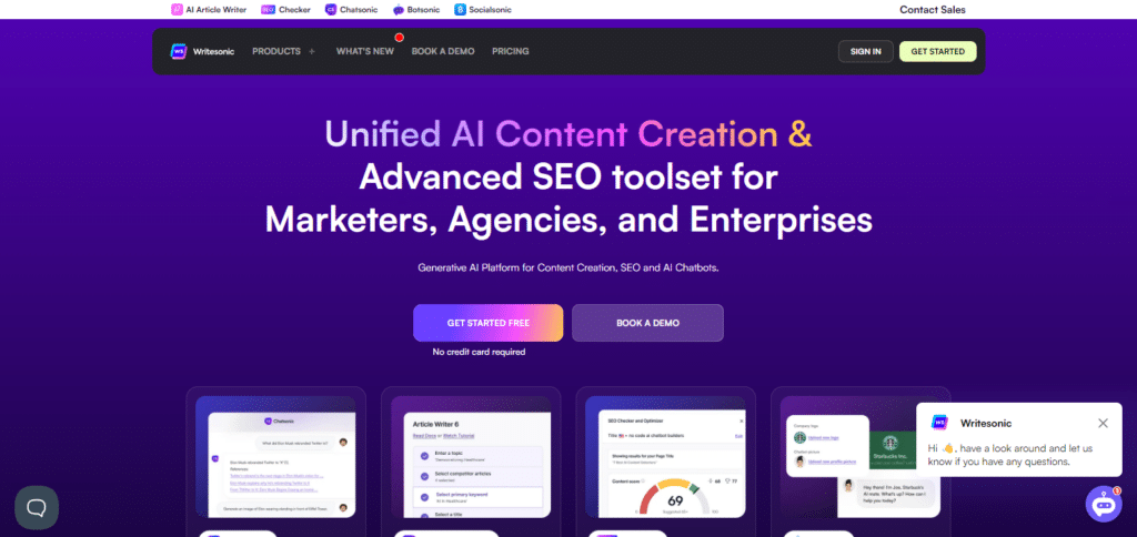 Writesonic Best Ai Social Media Tools