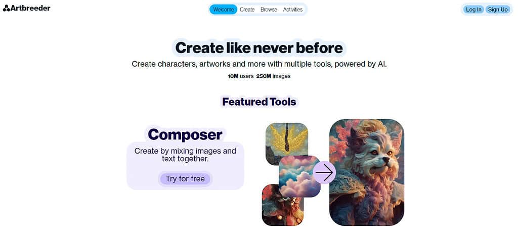 ArtBreeder Best Ai Novel Writing Software