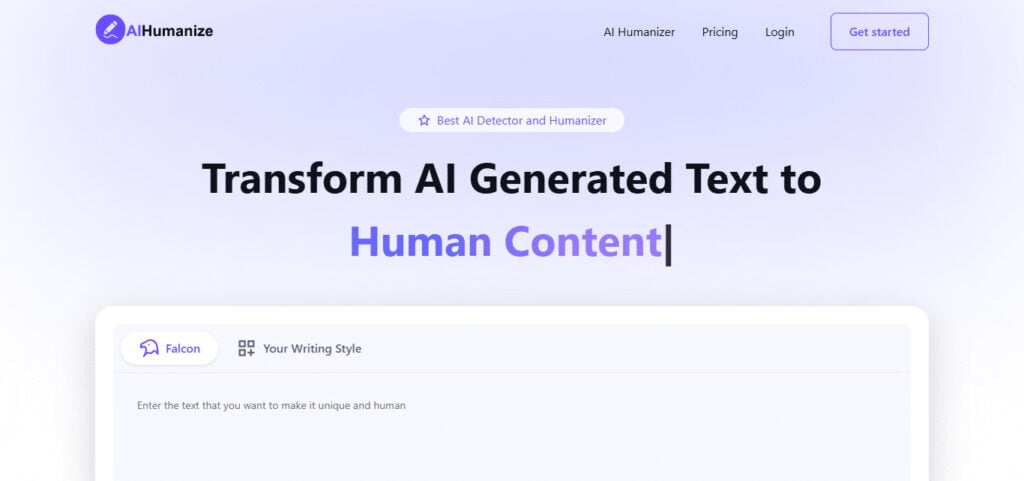 AIHumanize Best Ai Humanizer Free