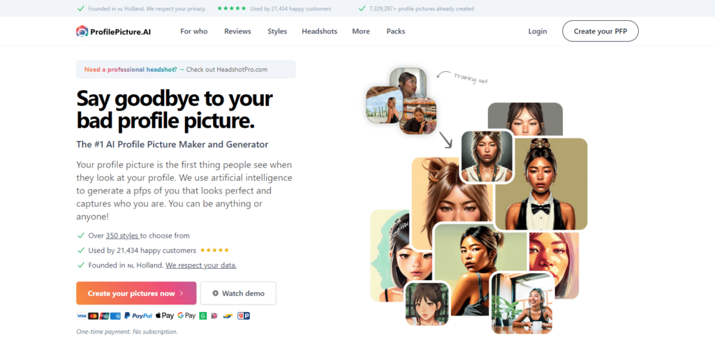 ProfilePicture.AI Best Ai Linkedin Photo Generator