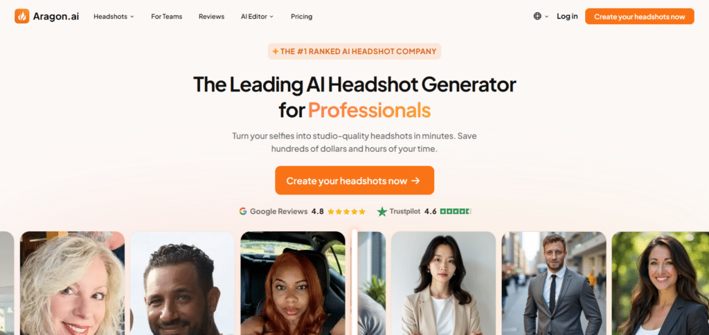 Aragon AI Best Ai Linkedin Photo Generator