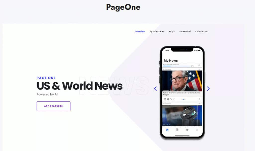 PageOne Best Ai News Apps For Android