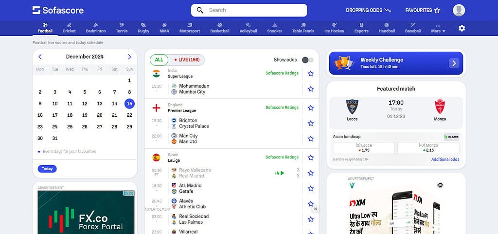 SofaScore Best Ai sports Apps For Android