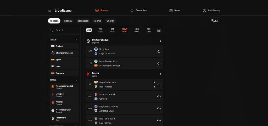 LiveScore Best Ai sports Apps For Android