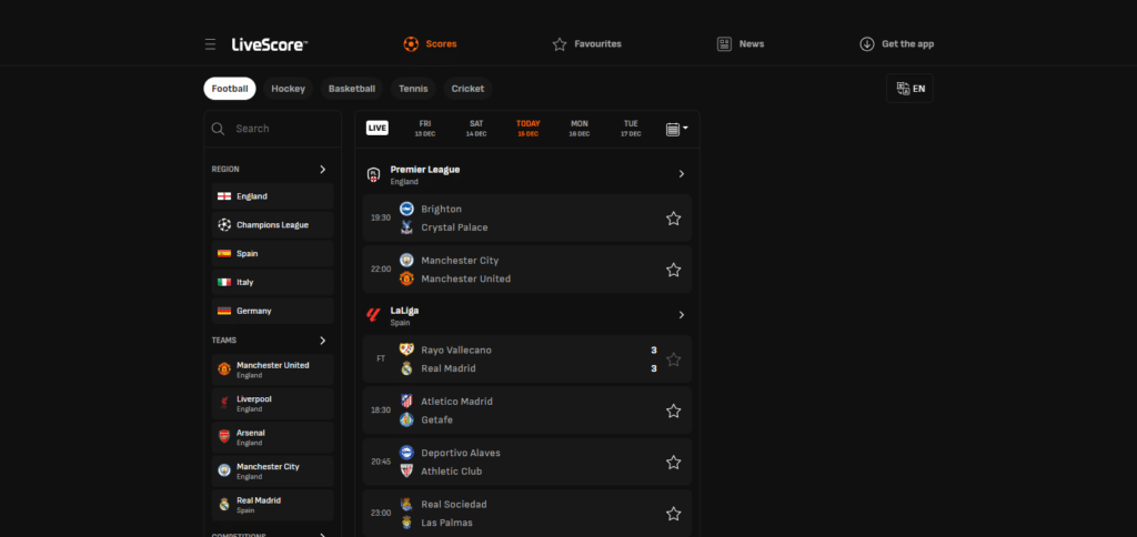 LiveScore Best Ai sports Apps For Android
