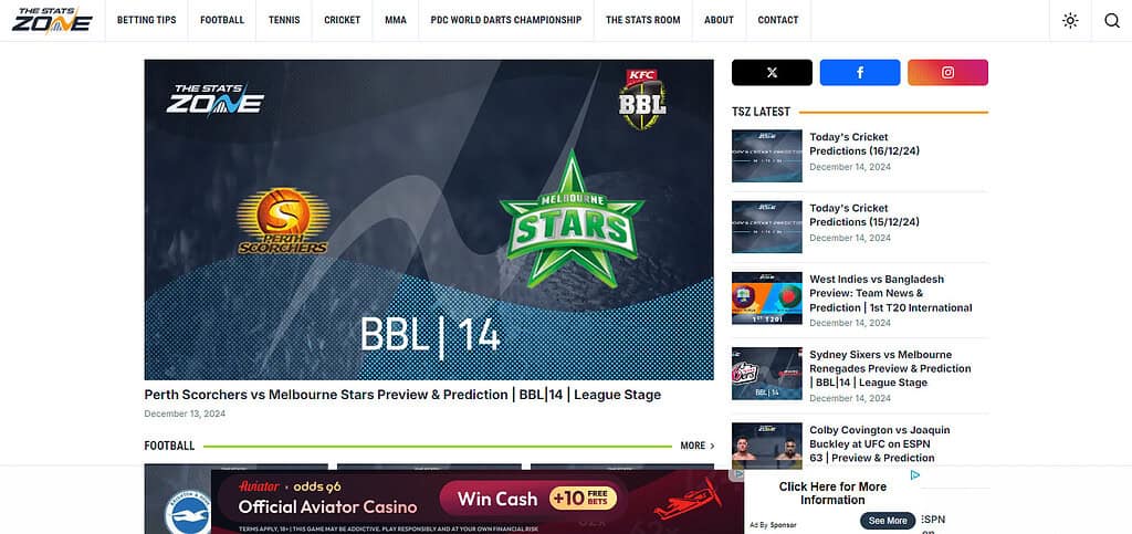 Stats Zone Best Ai sports Apps For Android