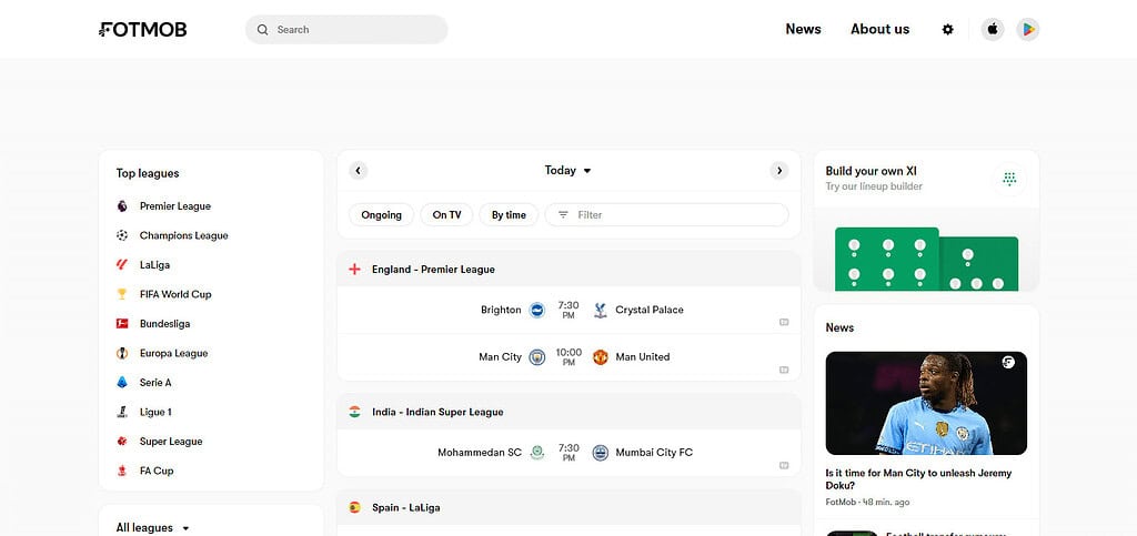 FotMob Best Ai sports Apps For Android