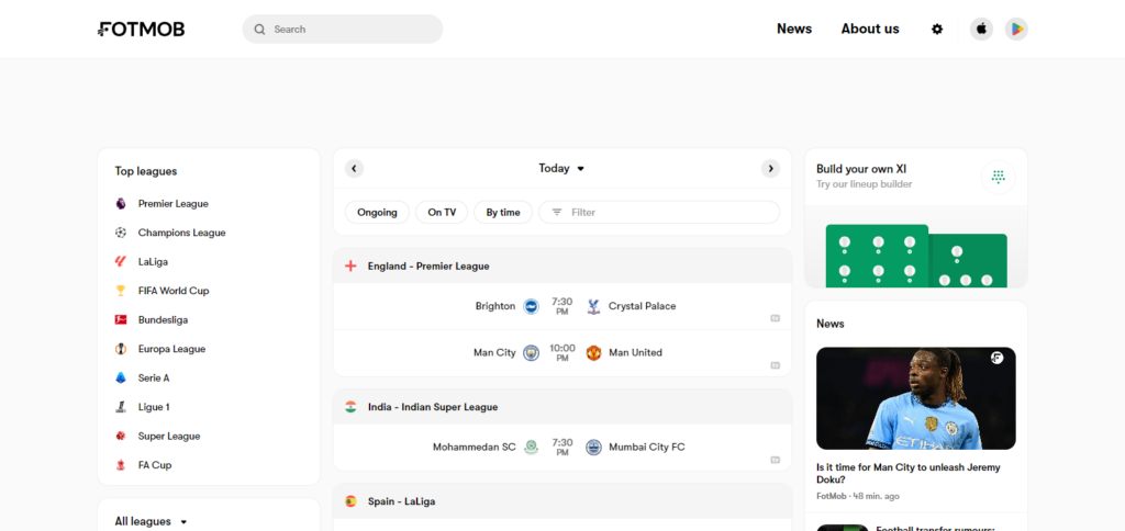 FotMob Best Ai sports Apps For Android