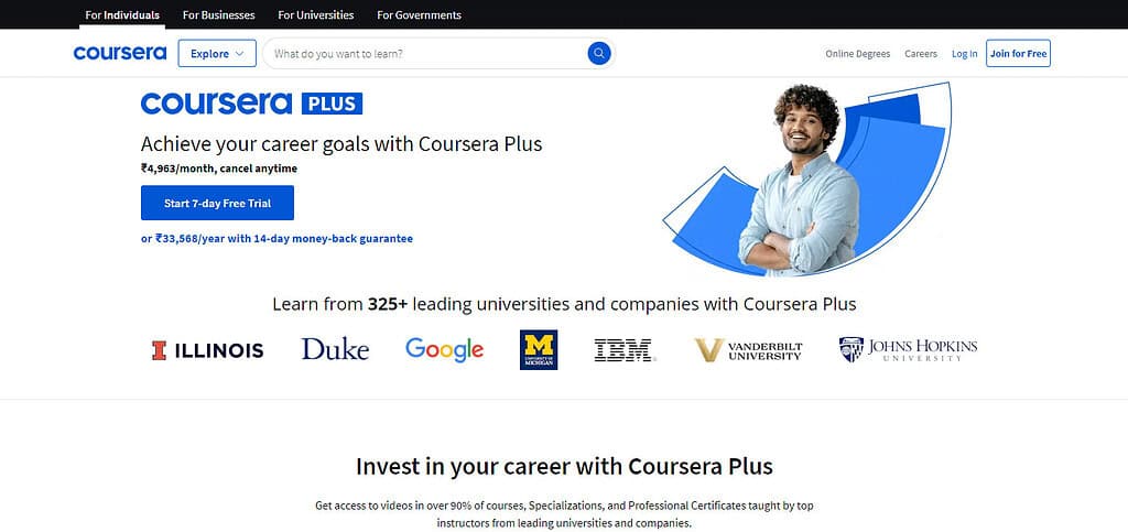 Coursera Best AI Education Apps for iPhone