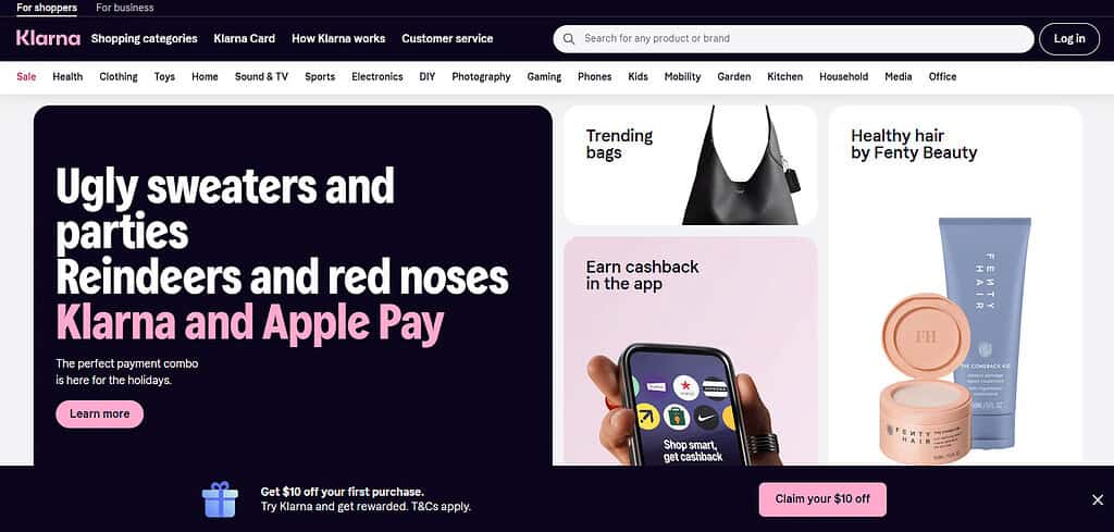 Klarna Best Ai Shopping Apps For iPhone
