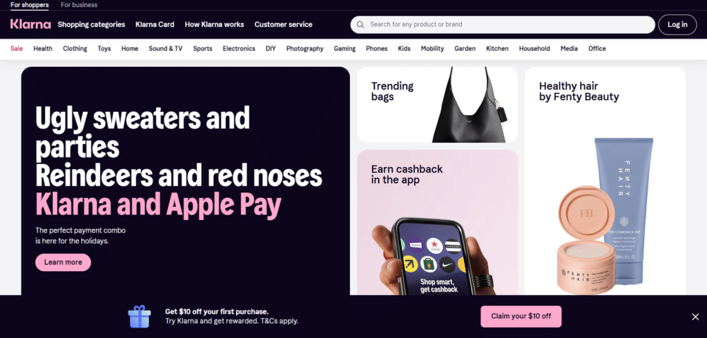 Klarna Best Ai Shopping Apps For iPhone